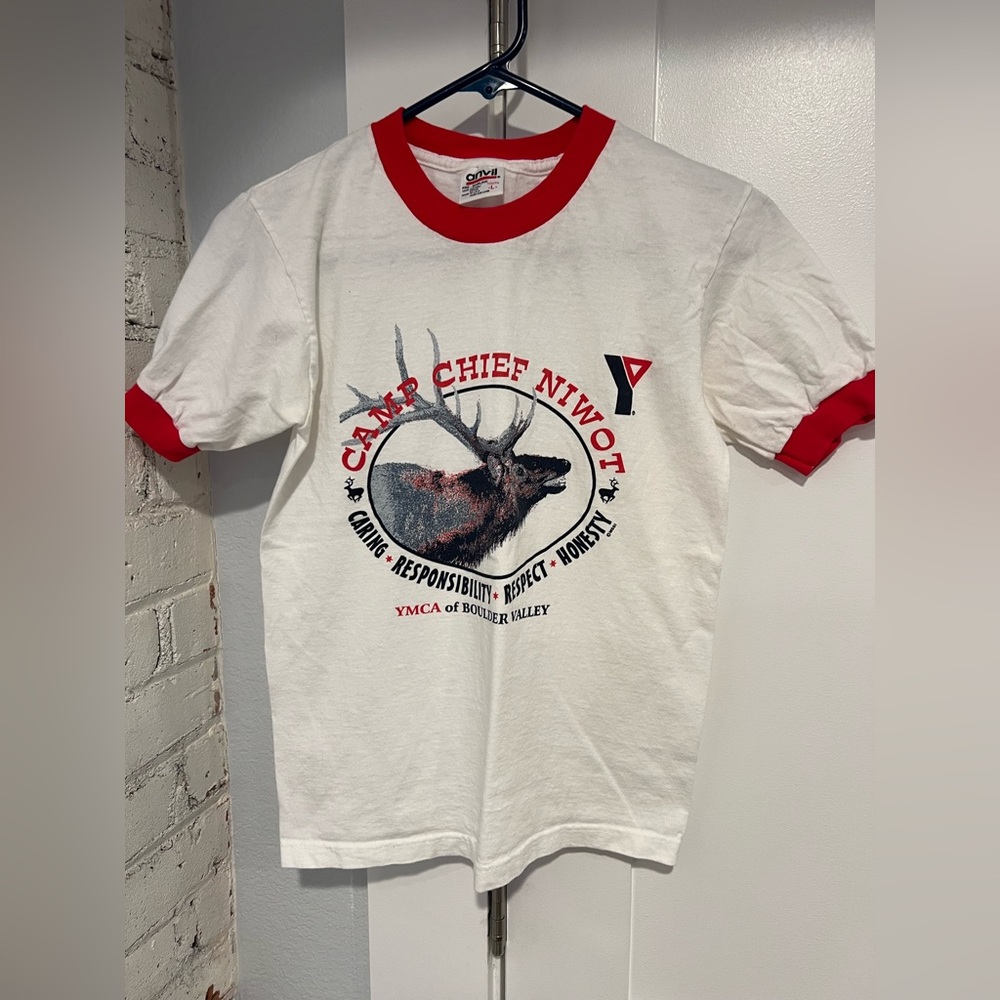 Youth Camp Chief Niwot Boulder Valley Colorado t-shirt, L